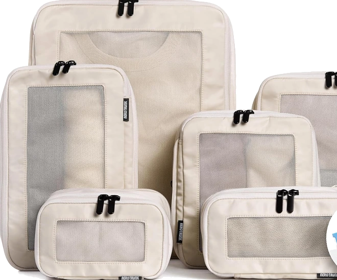Compression packing cubes, 6 pack