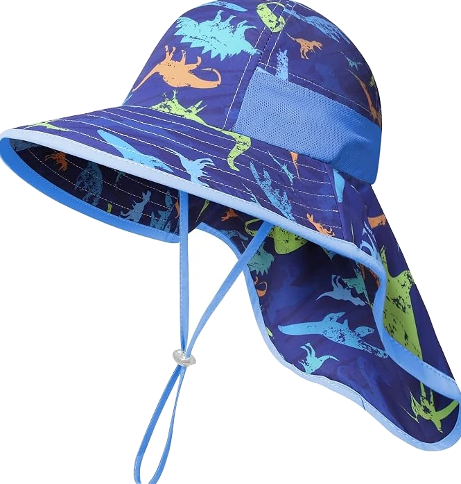 Sun hat with neck flap